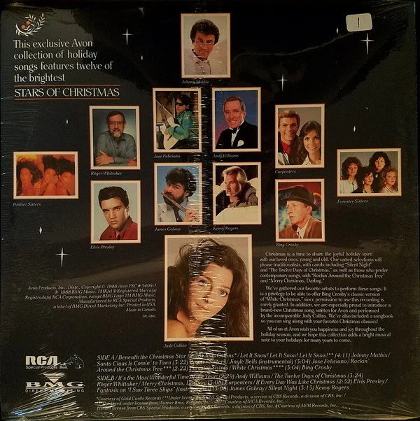 Various - The Stars Of Christmas Selected Especially For Avon (LP, Comp) (Mint (M)) - Image 2