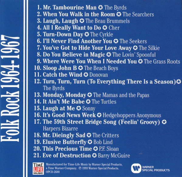 Various - The Time-Life History Of Rock 'N' Roll - Folk Rock 1964-1967 (CD, Comp) (Near Mint (NM or M-)) - Image 2