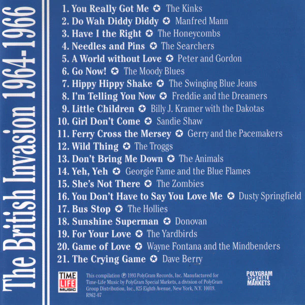 Various - The Time-Life History Of Rock 'N' Roll - The British Invasion 1964-1966 (CD, Comp) (Near Mint (NM or M-)) - Image 2