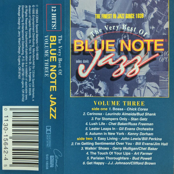 Various - The Very Best Of Blue Note Jazz - Volume Three (Cass, Comp, Dol) (Near Mint (NM or M-))