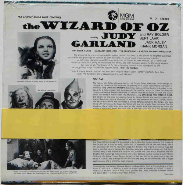 Various - The Wizard Of Oz The Original Sound Track Recording (LP) (Good Plus (G+)) - Image 2