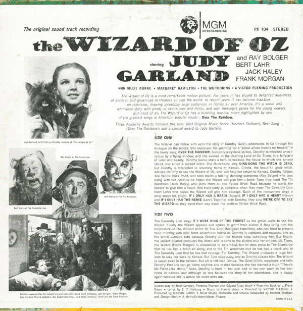 Various - The Wizard Of Oz The Original Sound Track Recording (LP) (Good Plus (G+)) - Image 4