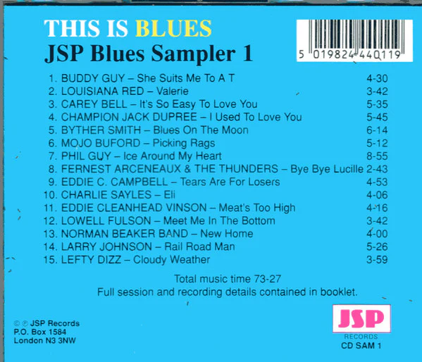 Various - This Is Blues (JSP Blues Sampler 1) (CD, Comp, Smplr) (Very Good Plus (VG+)) - Image 3