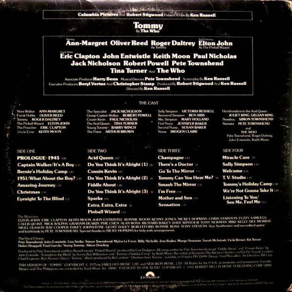 Various - Tommy (Original Soundtrack Recording) (2xLP, Album, NAM) (Very Good Plus (VG+)) - Image 3