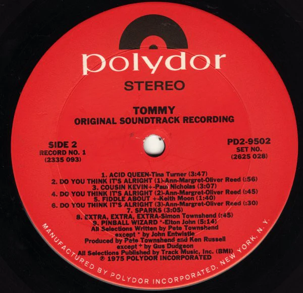 Various - Tommy (Original Soundtrack Recording) (2xLP, Album, PRC) (Good Plus (G+)) - Image 4