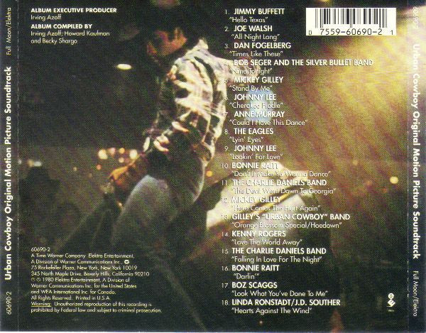 Various - Urban Cowboy (Original Motion Picture Soundtrack) (CD, Comp, RE) (Near Mint (NM or M-)) - Image 2