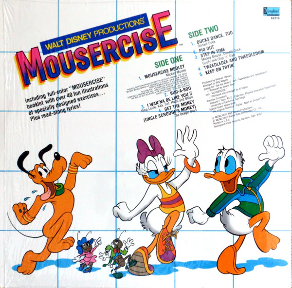 Various - Walt Disney Productions' Mousercise (LP, Album, PRC) (Very Good Plus (VG+)) - Image 2