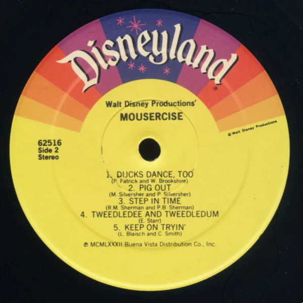 Various - Walt Disney Productions' Mousercise (LP, Album, PRC) (Very Good Plus (VG+)) - Image 4