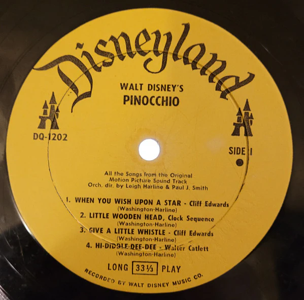 Various - Walt Disney's Pinocchio (LP, Album, RE) (Very Good Plus (VG+)) - Image 3