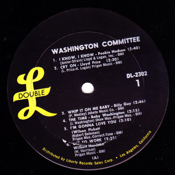 Various - Washington Committee (LP, Comp, Mono, All) (Very Good (VG)) - Image 2