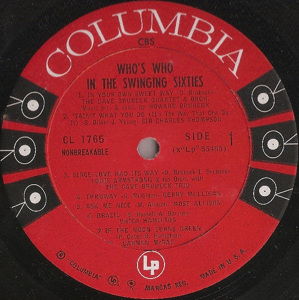 Various - Who's Who In The Swinging Sixties (LP, Comp, Mono) (Near Mint (NM or M-)) - Image 3
