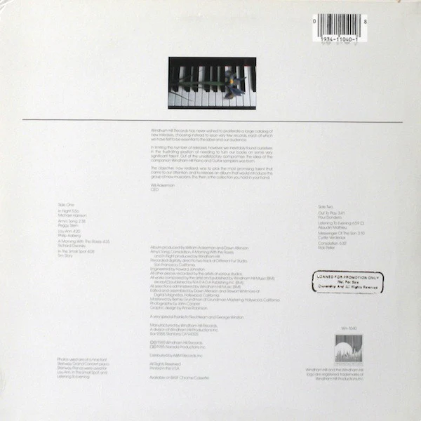 Various - Windham Hill Records Piano Sampler (LP, Album, Smplr, EMW) (Near Mint (NM or M-)) - Image 2