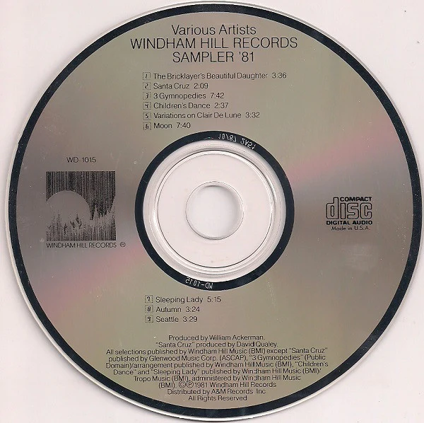 Various - Windham Hill Records Sampler '81 (CD, RE, Smplr) (Near Mint (NM or M-)) - Image 3