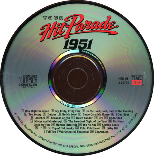 Various - Your Hit Parade 1951 (CD, Comp, RM) (Near Mint (NM or M-)) - Image 3