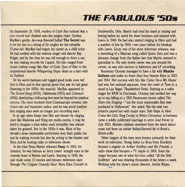 Various - Your Hit Parade - The Fabulous '50s (CD, Comp) (Near Mint (NM or M-)) - Image 3