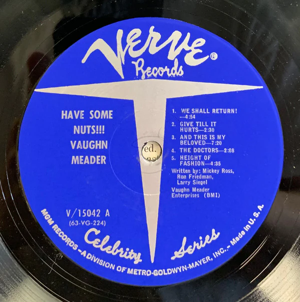 Vaughn Meader - Have Some Nuts!!! (LP, Album, MGM) (Near Mint (NM or M-)) - Image 3