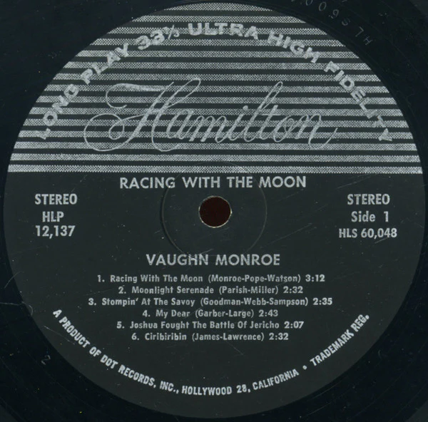 Vaughn Monroe - Racing With The Moon (LP, Comp) (Very Good Plus (VG+)) - Image 3