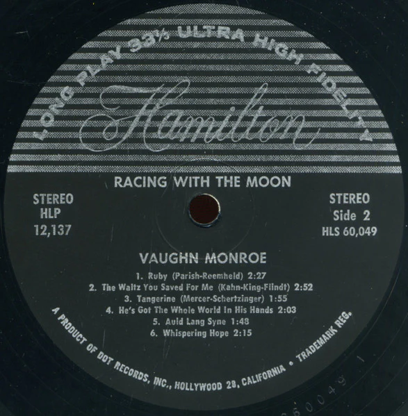 Vaughn Monroe - Racing With The Moon (LP, Comp) (Very Good Plus (VG+)) - Image 4