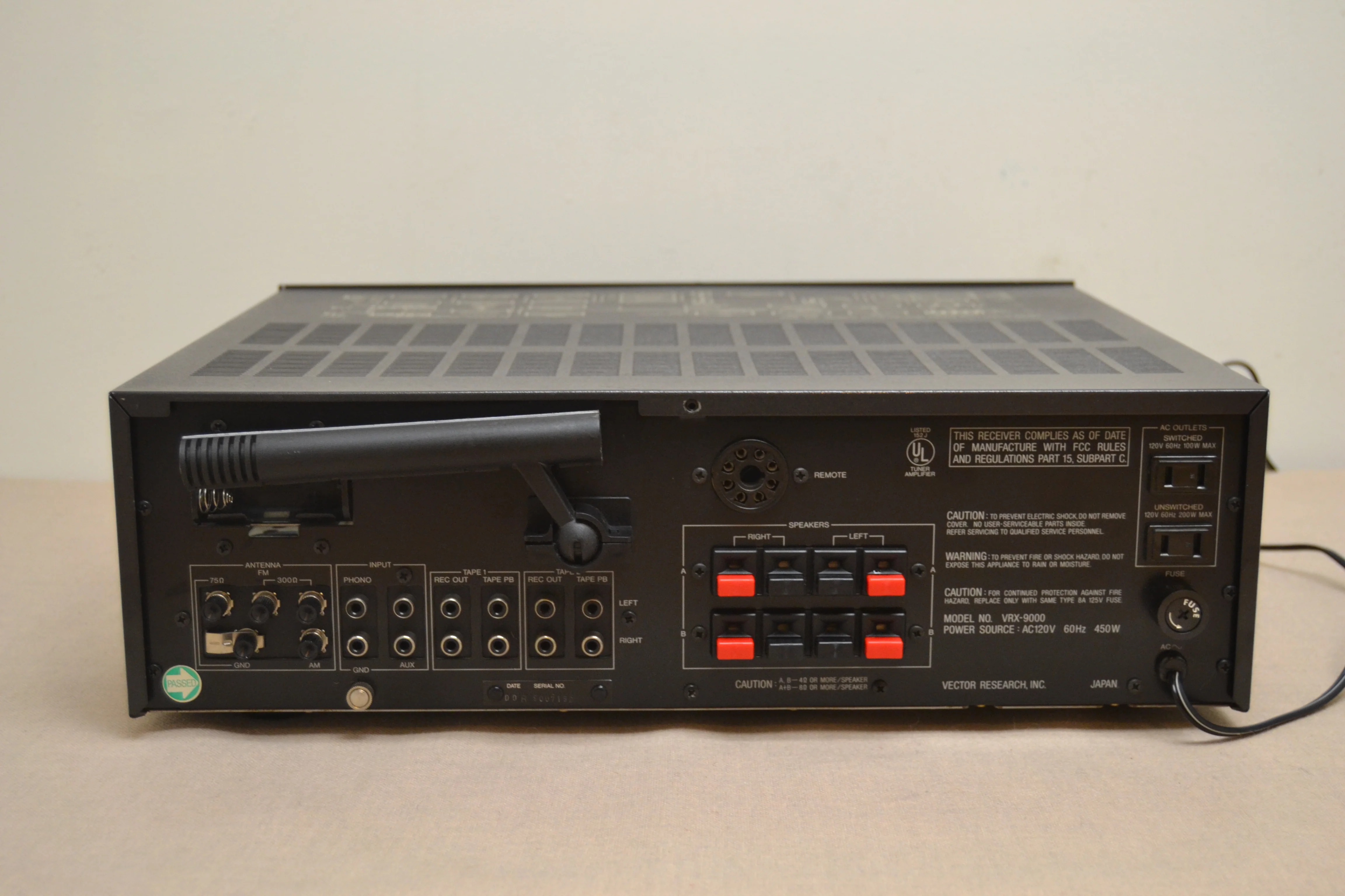 Vector Research VRX-9000 Stereo Receiver * 80W RMS * 1980 - Image 11