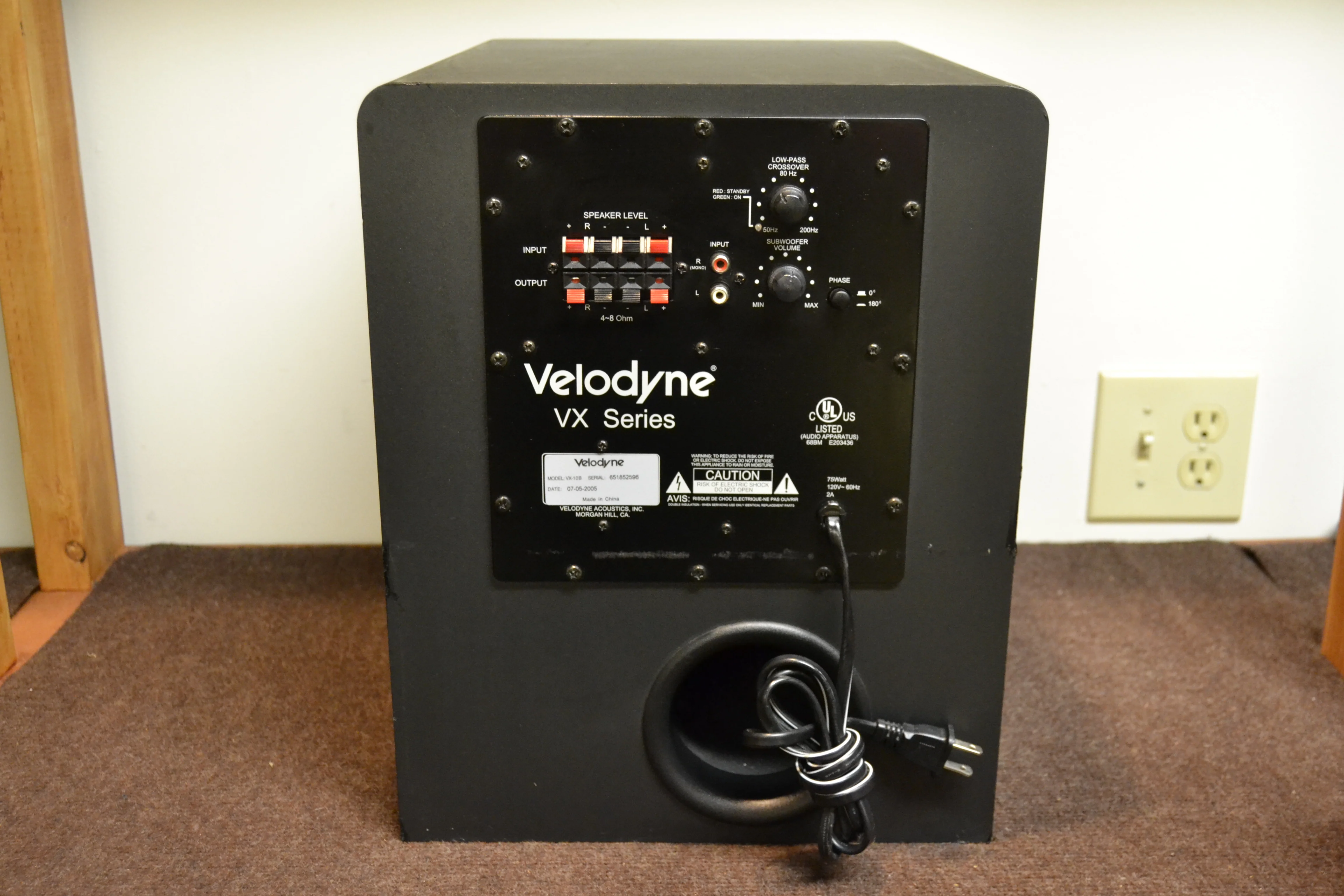 Velodyne VX-10B Series Powered Subwoofer - Image 4