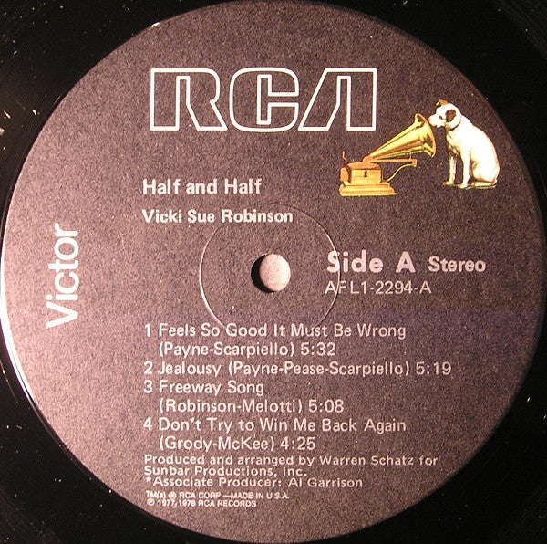 Vicki Sue Robinson - Half And Half (LP, Album) (Very Good Plus (VG+)) - Image 3