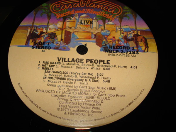 Village People - Live And Sleazy (2xLP, Album, 56 ) (Very Good Plus (VG+)) - Image 5
