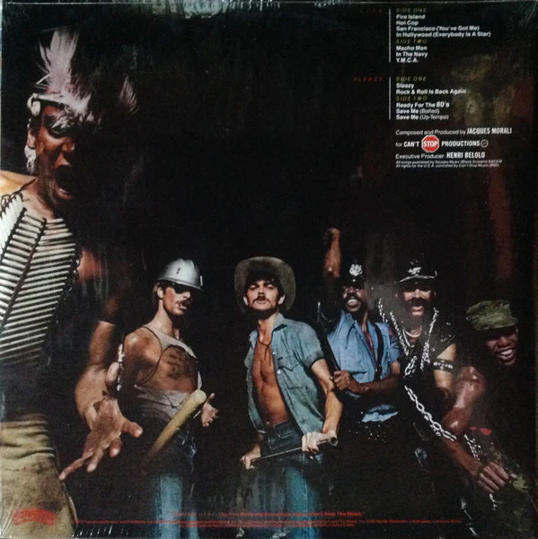 Village People - Live And Sleazy (2xLP, Album, Gol) (Very Good Plus (VG+)) - Image 2