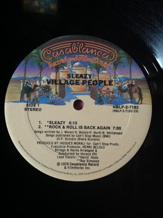 Village People - Live And Sleazy (2xLP, Album, Gol) (Very Good Plus (VG+)) - Image 5