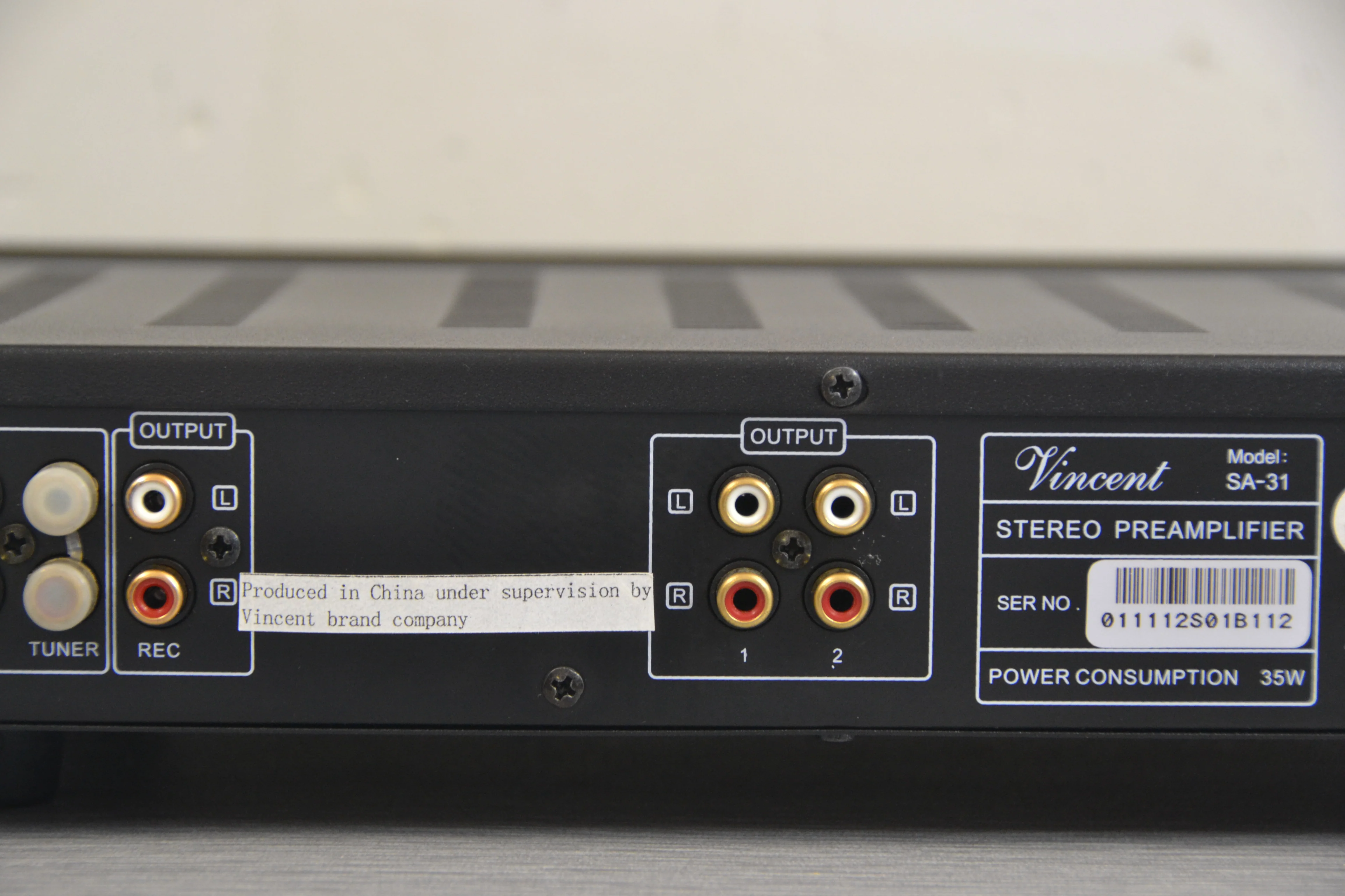 Vincent SA-31 Hybrid Stereo Preamplifier (2003-18) - Image 12