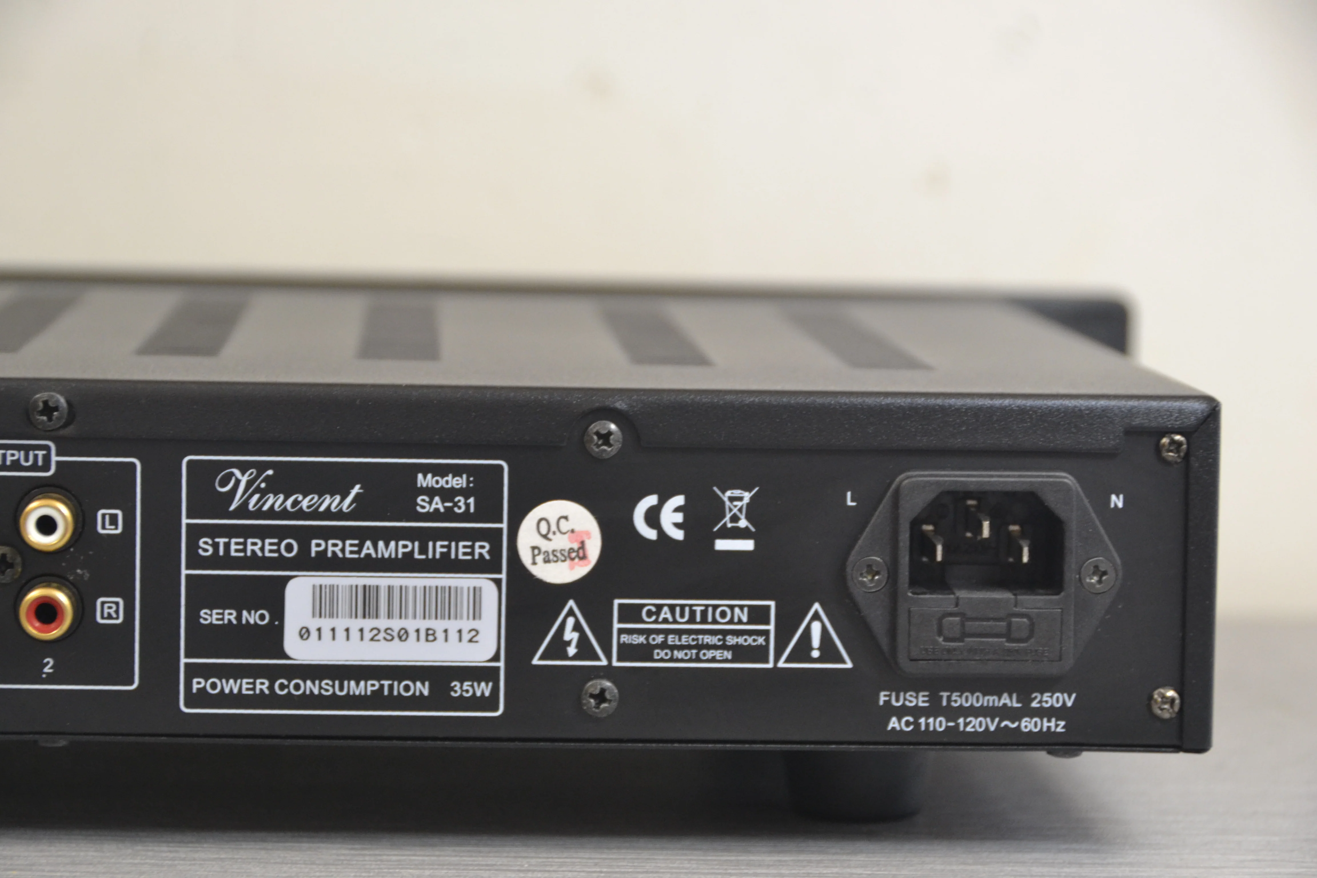 Vincent SA-31 Hybrid Stereo Preamplifier (2003-18) - Image 13