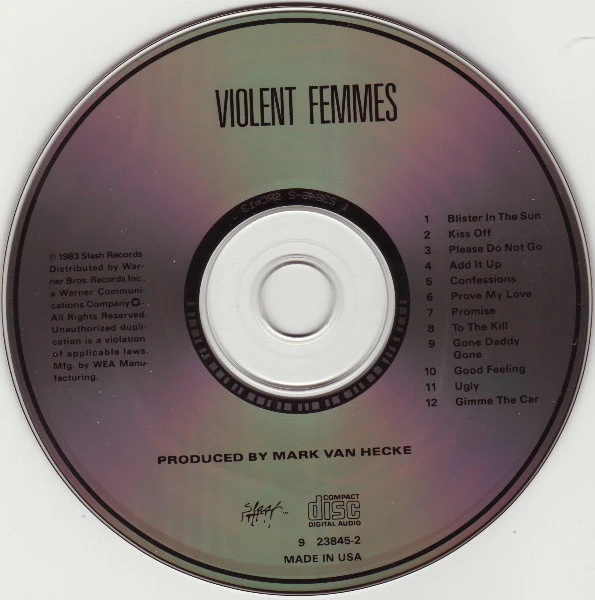 Violent Femmes - Violent Femmes (CD, Album, RE, SRC) (Very Good Plus (VG+)) - Image 3