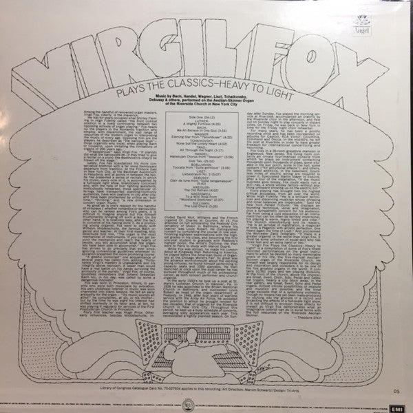 Virgil Fox - Virgil Fox Plays The Classics (LP) (Very Good Plus (VG+)) - Image 2