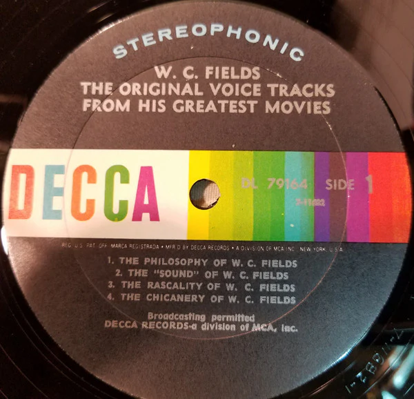 W.C. Fields - The Original Voice Tracks From His Greatest Movies (LP, Album, Comp, Gat) (Very Good Plus (VG+)) - Image 4