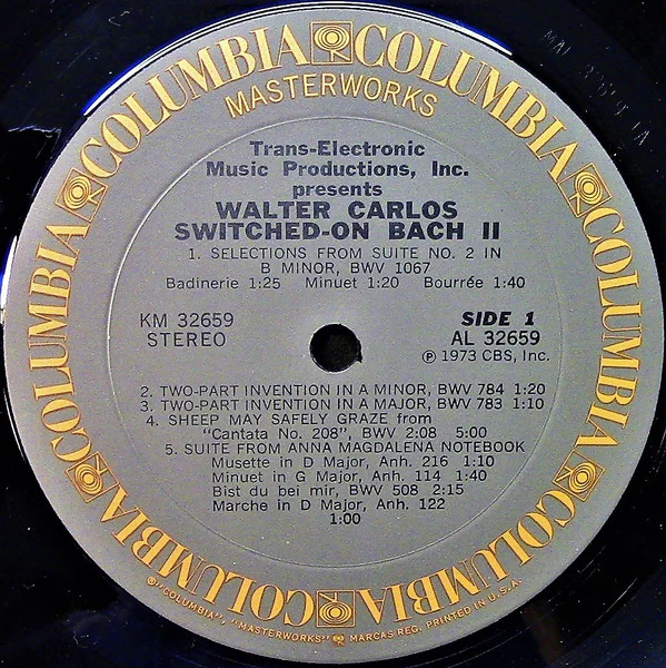 Walter Carlos, Johann Sebastian Bach - Switched-On Bach II (LP, Album) (Very Good Plus (VG+)) - Image 3