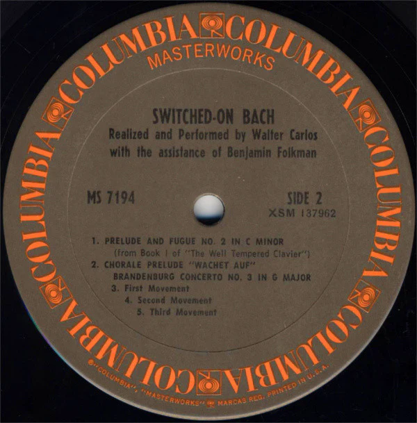 Walter Carlos - Switched-On Bach (LP, Album, RE) (Very Good Plus (VG+)) - Image 4