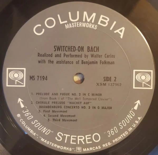 Walter Carlos - Switched-On Bach (LP, Album, Ter) (Near Mint (NM or M-)) - Image 4