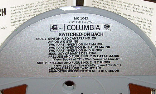 Walter Carlos - Switched-On Bach (Reel, 4tr Stereo, 7" Reel, Album) (Very Good Plus (VG+)) - Image 3