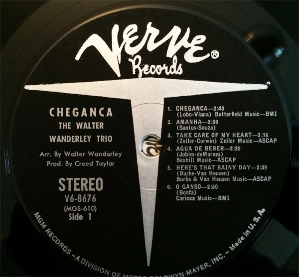 Walter Wanderley Trio - Cheganca (LP, Album, MGM) (Very Good (VG)) - Image 5