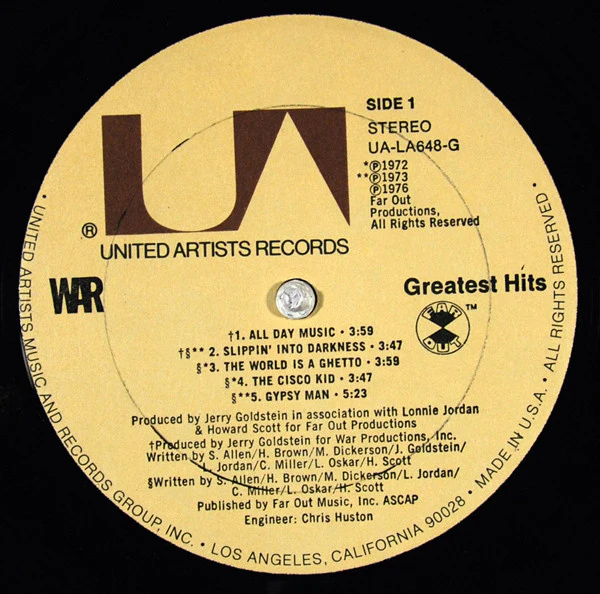 War - Greatest Hits (LP, Comp, Al) (Very Good Plus (VG+)) - Image 3