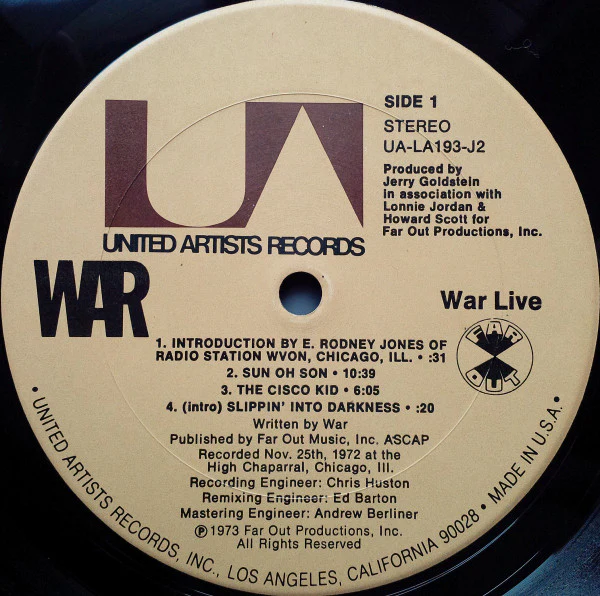 War - War Live (2xLP, Album, All) (Near Mint (NM or M-)) - Image 5