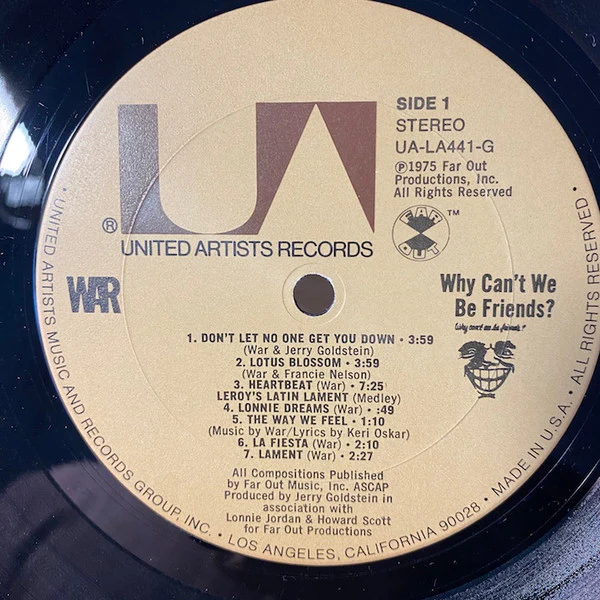War - Why Can't We Be Friends? (LP, Album, Club, Col) (Very Good Plus (VG+)) - Image 3