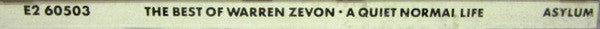Warren Zevon - A Quiet Normal Life: The Best Of Warren Zevon (CD, Comp, Club, RE) (Very Good Plus (VG+)) - Image 3