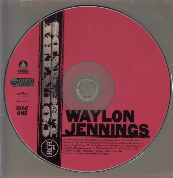 Waylon Jennings - RCA Country Legends (2xCD, Comp) (Very Good Plus (VG+)) - Image 3
