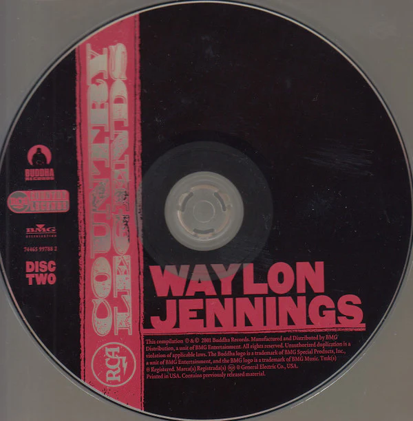 Waylon Jennings - RCA Country Legends (2xCD, Comp) (Very Good Plus (VG+)) - Image 4