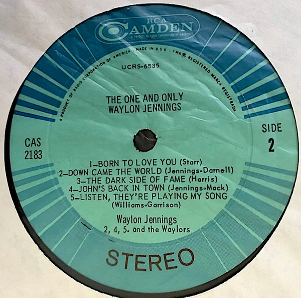 Waylon Jennings - The One And Only Waylon Jennings (LP, Album, Ind) (Very Good Plus (VG+)) - Image 4