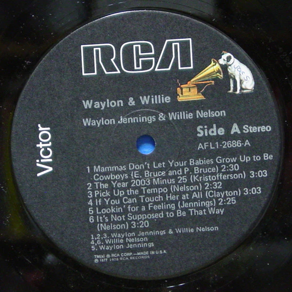 Waylon Jennings & Willie Nelson - Waylon & Willie (LP, Album) (Near Mint (NM or M-)) - Image 3