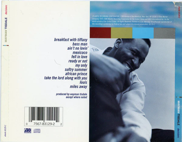 Wayman Tisdale - Decisions (CD, Album) (Very Good Plus (VG+)) - Image 2