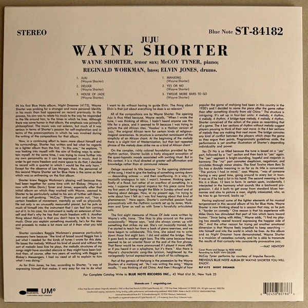 Wayne Shorter - Juju (LP, Album, RE, 180) (Mint (M)) NEW & SEALED - Image 3