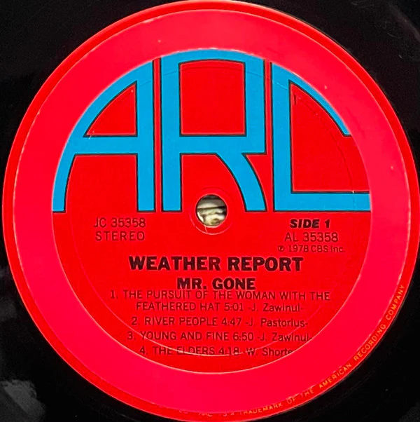 Weather Report - Mr. Gone (LP, Album) (Very Good Plus (VG+)) - Image 3