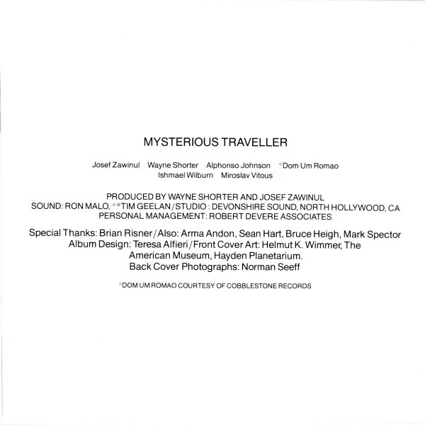 Weather Report - Mysterious Traveller (CD, Album, RE) (Very Good Plus (VG+)) - Image 2